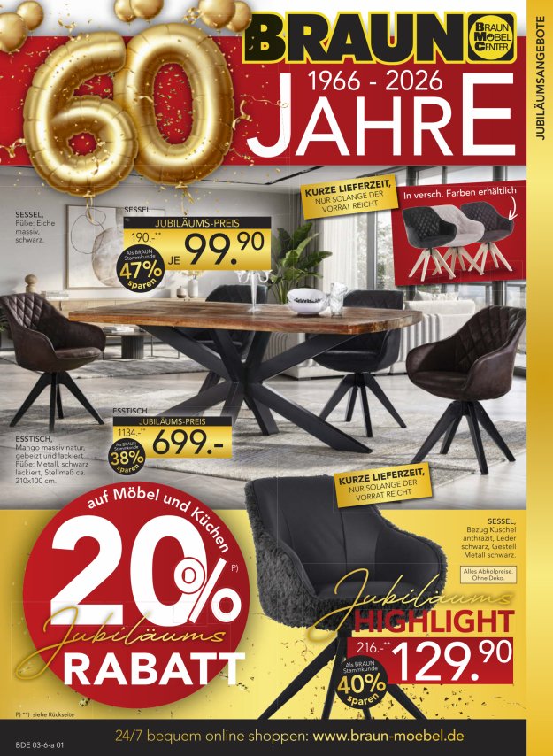 Jubiläums Rabatt mit JuWo