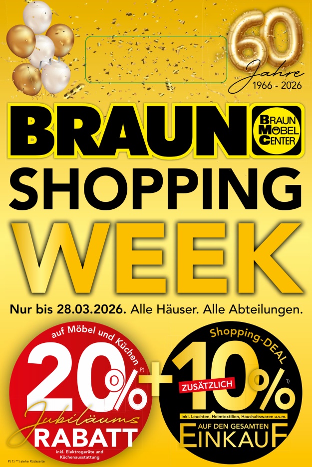Braun Shopping Week Tasche