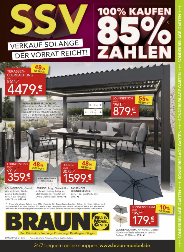 Gartenmöbel SSV