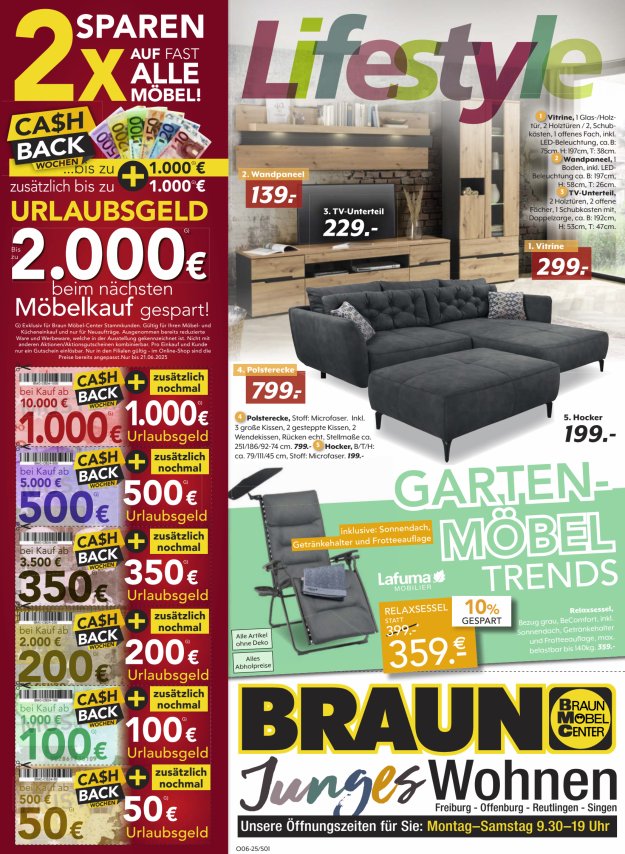 Cash Back Wochen